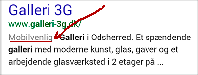 Mobilvenlig paa Google i 2015