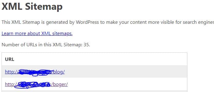 xml sitemap wordpress 5 5 1